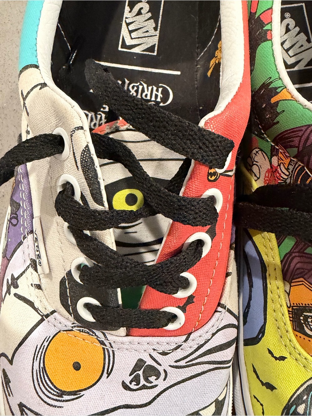 Rare Disney Nightmare Before Christmas Vans Men 10.5 Women 12 Shoes - Picture 11 of 12